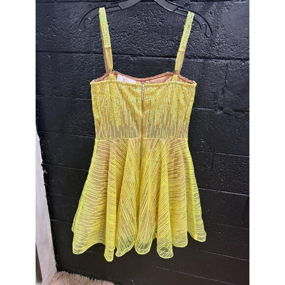 NWT BRONX AND BANCO Mademouselle Sequin-Embellished Mini Dress - Picture 8 of 8